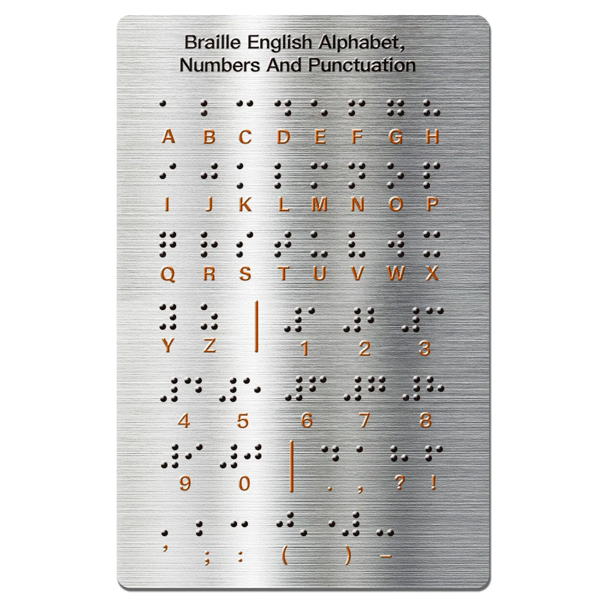 Braille kabartma etiket — görme engelliler için erişilebilir etiket