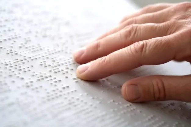 Braille kabartma etiket — görme engelliler için erişilebilir etiket