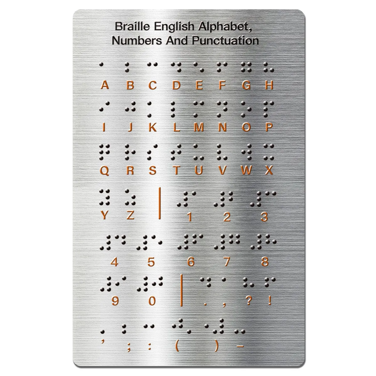 Braille kabartma etiket — görme engelliler için erişilebilir etiket