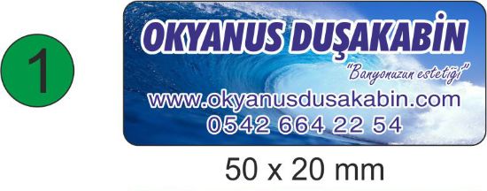 Sobe Reklam Normal Kesimli Damla Etiketler