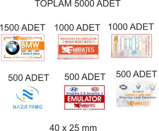 Sobe Reklam Normal Kesimli Damla Etiketler