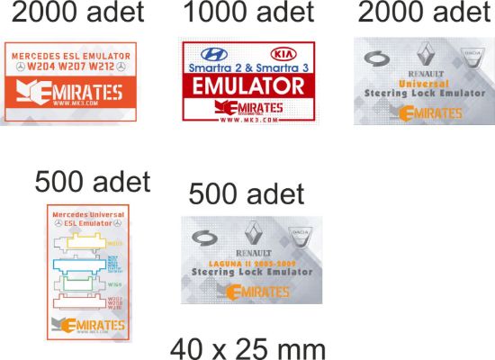 Sobe Reklam Normal Kesimli Damla Etiketler