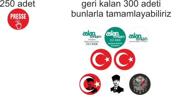 Sobe Reklam Normal Kesimli Damla Etiketler