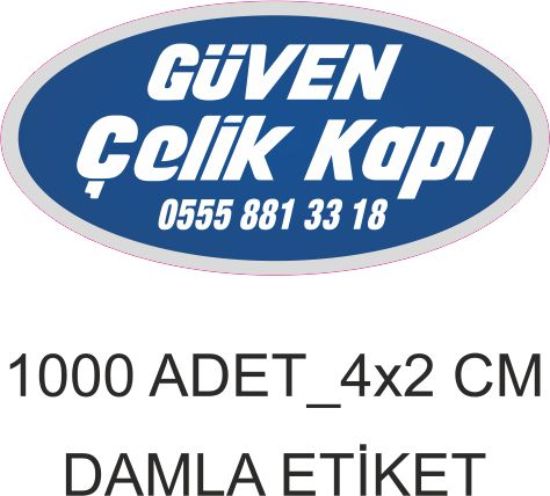 Sobe Reklam Normal Kesimli Damla Etiketler