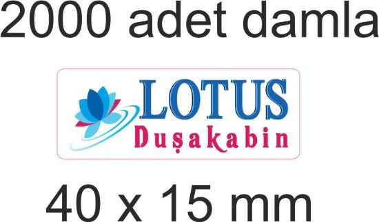 Sobe Reklam Normal Kesimli Damla Etiketler