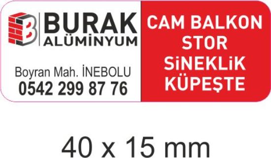 Sobe Reklam Normal Kesimli Damla Etiketler