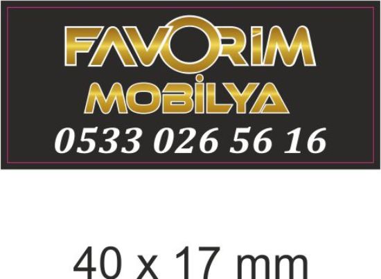 Sobe Reklam Normal Kesimli Damla Etiketler