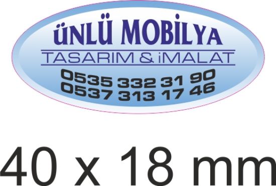 Sobe Reklam Normal Kesimli Damla Etiketler