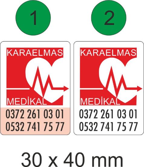 Sobe Reklam Normal Kesimli Damla Etiketler