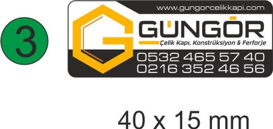 Sobe Reklam Normal Kesimli Damla Etiketler
