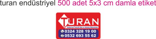 Sobe Reklam Normal Kesimli Damla Etiketler
