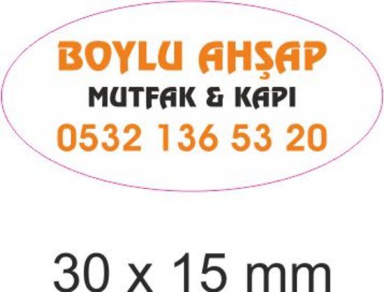 Sobe Reklam Normal Kesimli Damla Etiketler