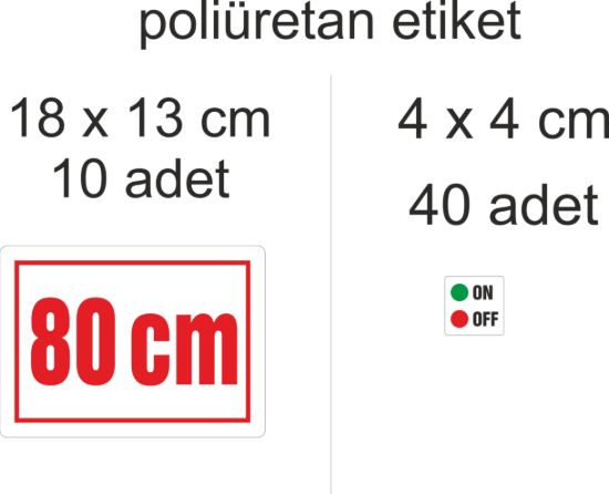 Sobe Reklam Normal Kesimli Damla Etiketler