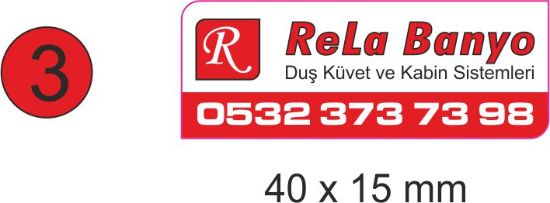 Sobe Reklam Normal Kesimli Damla Etiketler