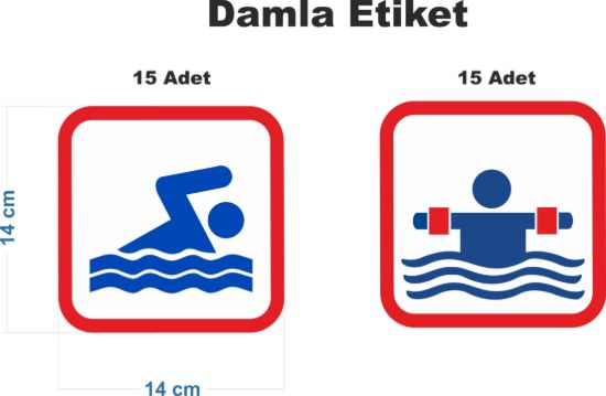 Sobe Reklam Normal Kesimli Damla Etiketler