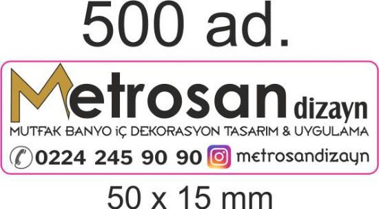 Sobe Reklam Normal Kesimli Damla Etiketler