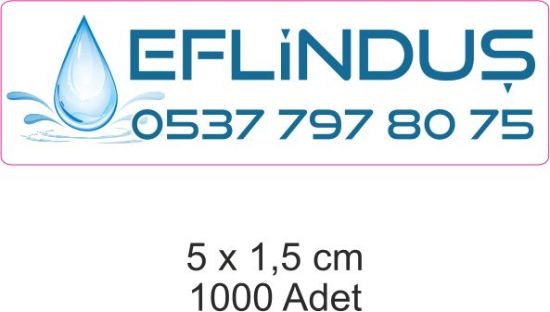 Sobe Reklam Normal Kesimli Damla Etiketler