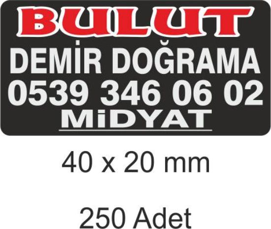 Sobe Reklam Normal Kesimli Damla Etiketler