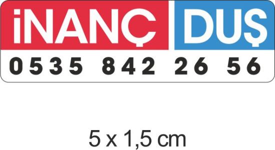 Sobe Reklam Normal Kesimli Damla Etiketler