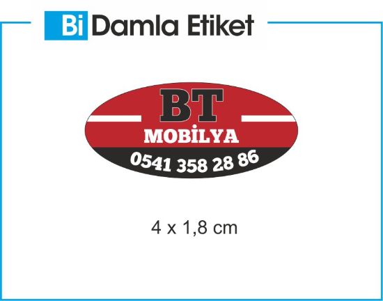 Sobe Reklam Normal Kesimli Damla Etiketler