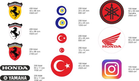 Sobe Reklam Normal Kesimli Damla Etiketler