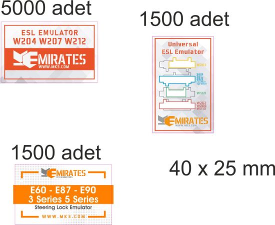 Sobe Reklam Normal Kesimli Damla Etiketler