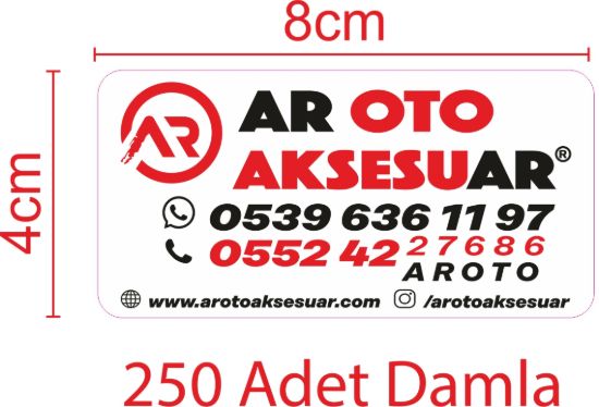 Sobe Reklam Normal Kesimli Damla Etiketler