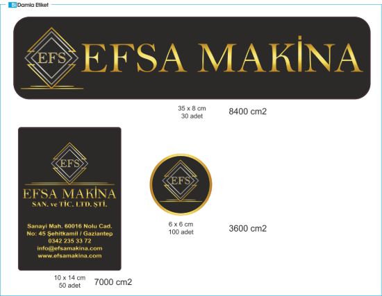 Sobe Reklam Normal Kesimli Damla Etiketler