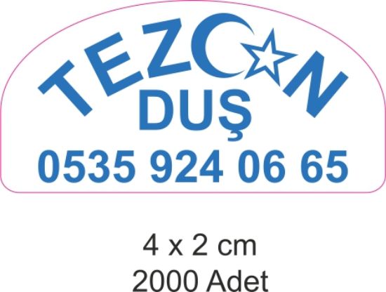 Sobe Reklam Normal Kesimli Damla Etiketler