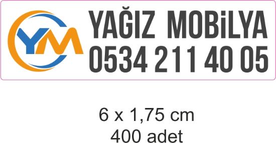Sobe Reklam Normal Kesimli Damla Etiketler