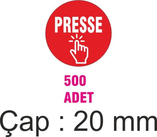 Sobe Reklam Normal Kesimli Damla Etiketler
