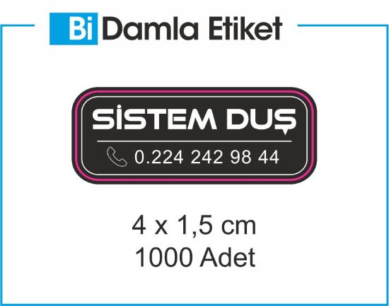 Sobe Reklam Normal Kesimli Damla Etiketler