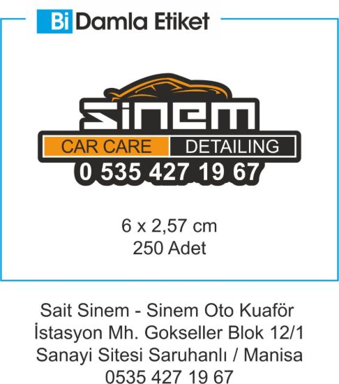 Sobe Reklam Normal Kesimli Damla Etiketler