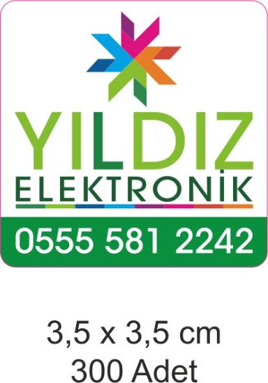 Sobe Reklam Normal Kesimli Damla Etiketler