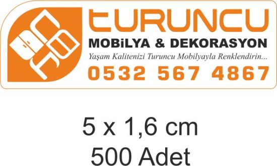 Sobe Reklam Normal Kesimli Damla Etiketler