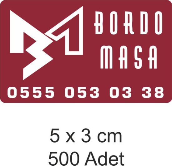 Sobe Reklam Normal Kesimli Damla Etiketler