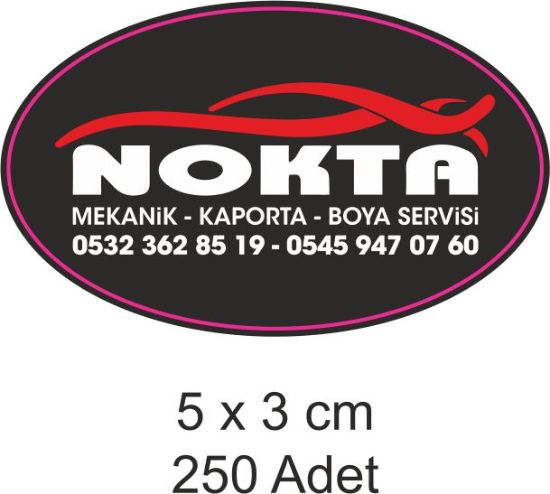 Sobe Reklam Normal Kesimli Damla Etiketler