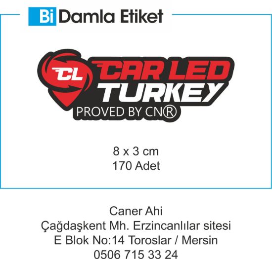 Sobe Reklam Normal Kesimli Damla Etiketler