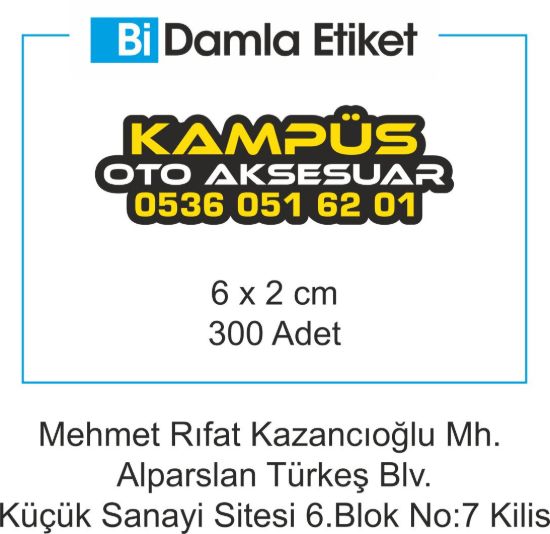 Sobe Reklam Normal Kesimli Damla Etiketler