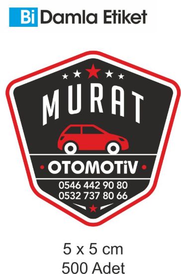 Sobe Reklam Normal Kesimli Damla Etiketler