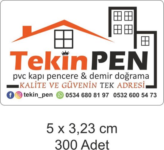 Sobe Reklam Normal Kesimli Damla Etiketler