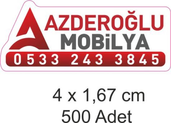 Sobe Reklam Normal Kesimli Damla Etiketler