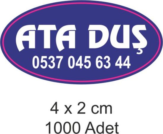 Sobe Reklam Normal Kesimli Damla Etiketler