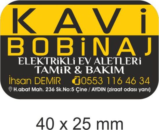 Sobe Reklam Normal Kesimli Damla Etiketler