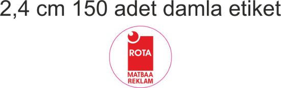 Sobe Reklam Normal Kesimli Damla Etiketler