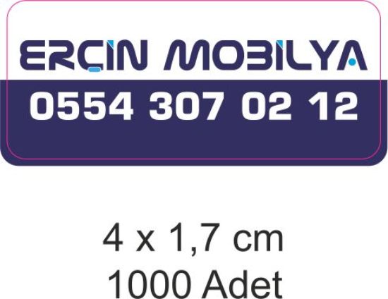 Sobe Reklam Normal Kesimli Damla Etiketler