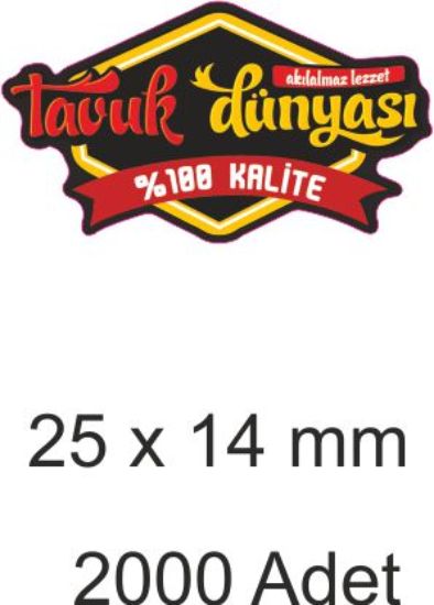 Sobe Reklam Normal Kesimli Damla Etiketler