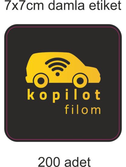 Sobe Reklam Normal Kesimli Damla Etiketler