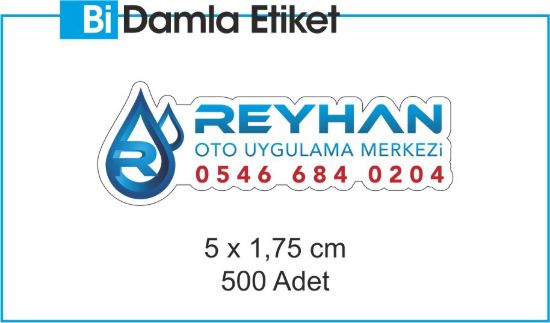 Sobe Reklam Normal Kesimli Damla Etiketler