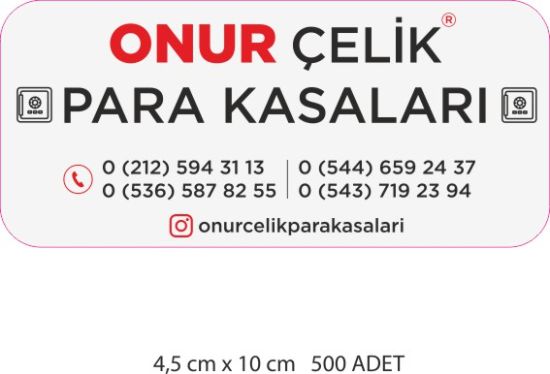 Sobe Reklam Normal Kesimli Damla Etiketler